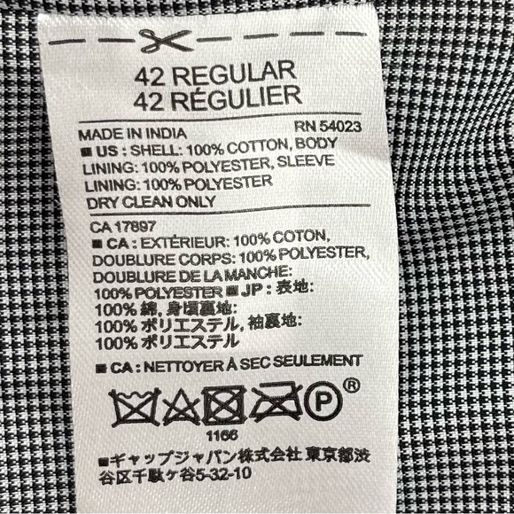 Banana Republic Mens Sport Coat Blazer Two Button Suit Jacket Blue 42R Slim Fit - Picture 7 of 12